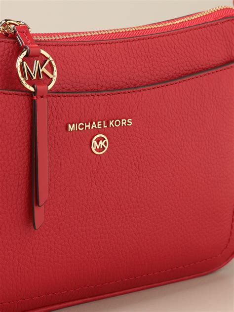 red and white michael kors bag|michael kors red shoulder bag.